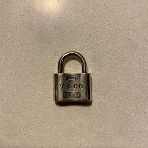 Tiffany & Co Sterling Silver 1837 Padlock Lock Charm Pendant